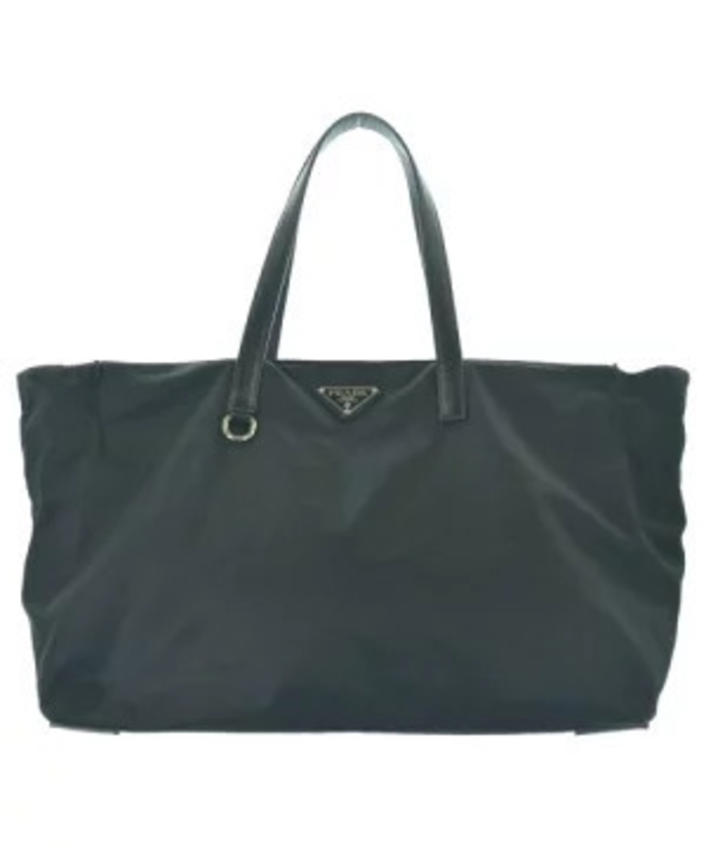 Prada Tote Tessuto Saffiano Bag Black